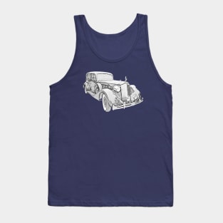 Packard Eight 1930s American classic car monochrome Tank Top